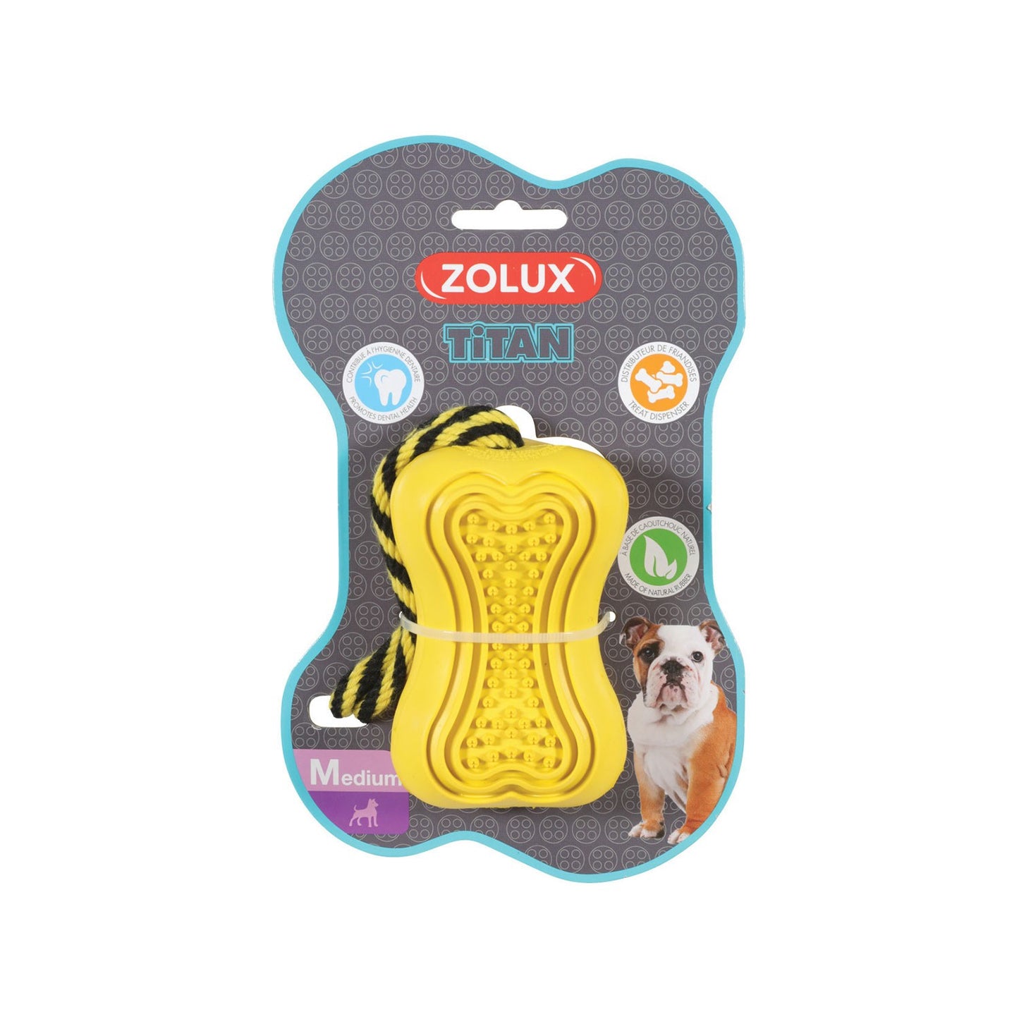 Zolux Titan Gioco Per Cani In Caucci? Con Corda Giallo