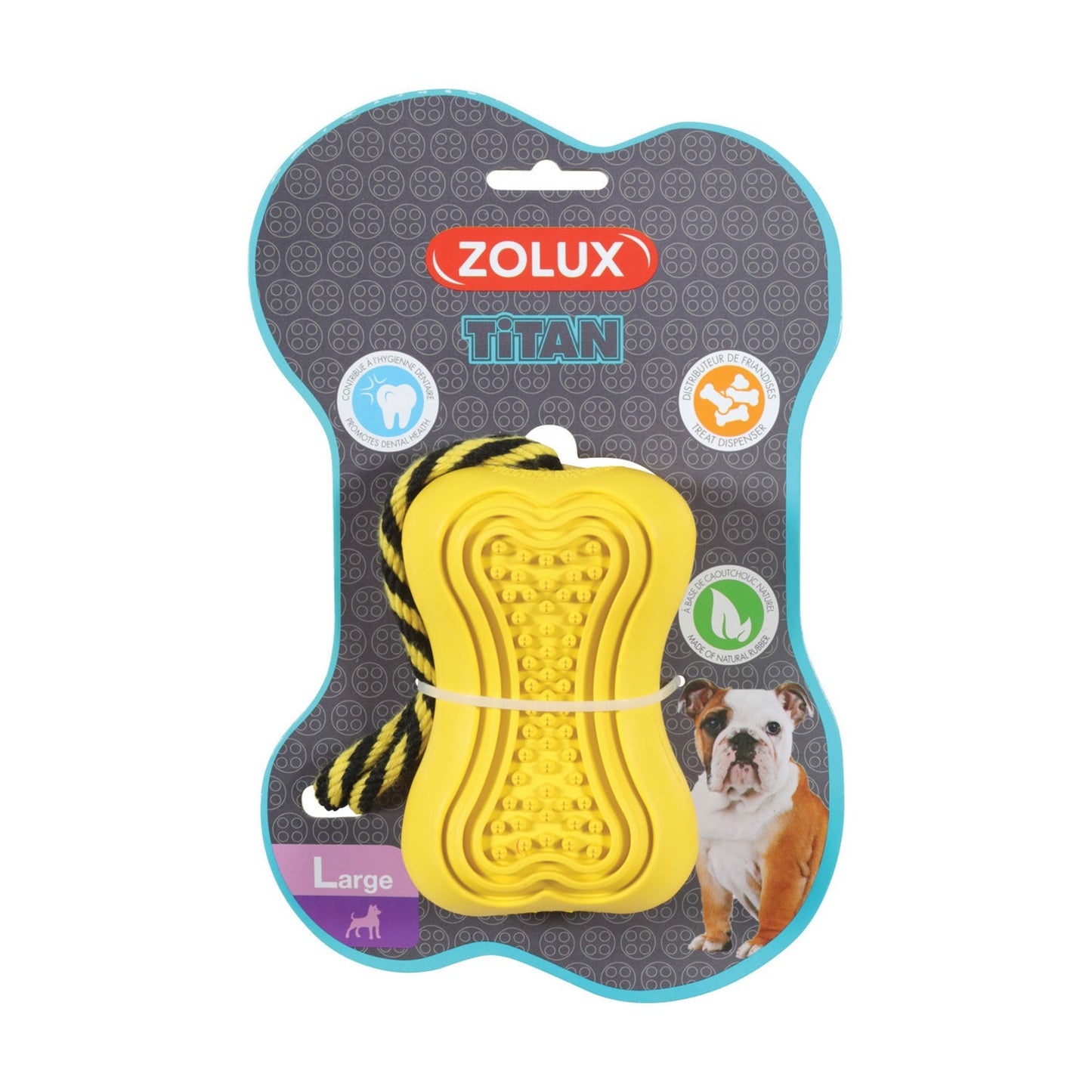 Zolux Titan Gioco Per Cani In Caucci? Con Corda Giallo