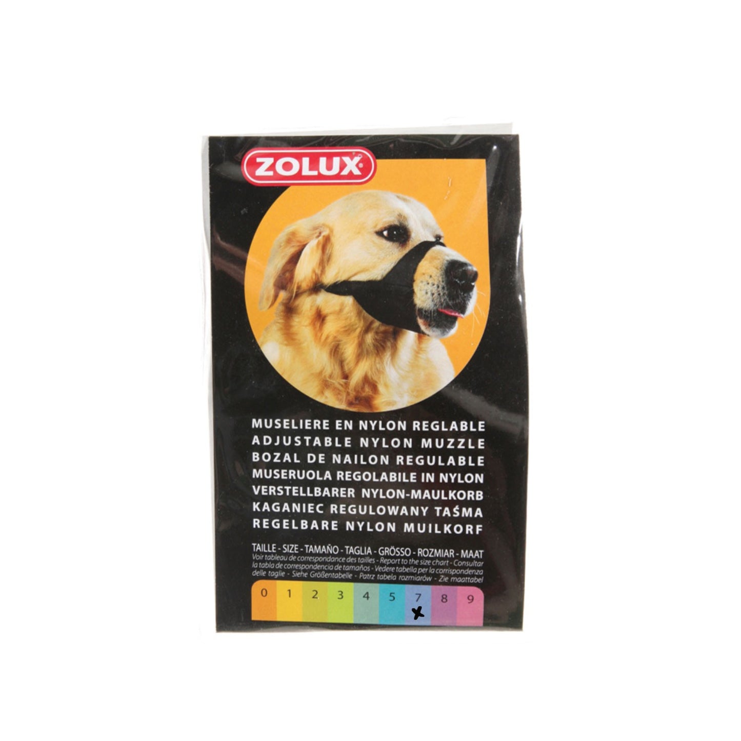 Zolux Museruola Regolabile in Nylon per Cani