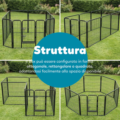 AqpetFriends Petplaypen Recinto Per Animali In Ferro Misura 80x80 cm