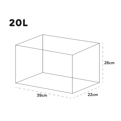 Aqpet One Mini Acquario Completo In Vetro Bianco
