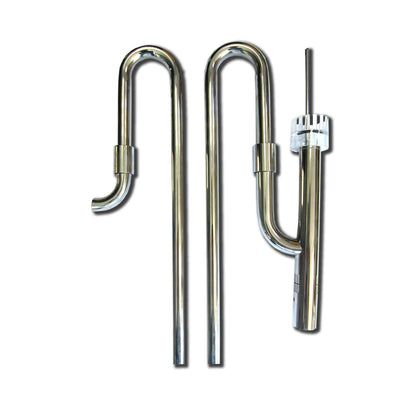 AquaMedic Flow Kit Set Di Collegamento In & Out In Acciaio Inox Per Filtro Esterno In Acquario