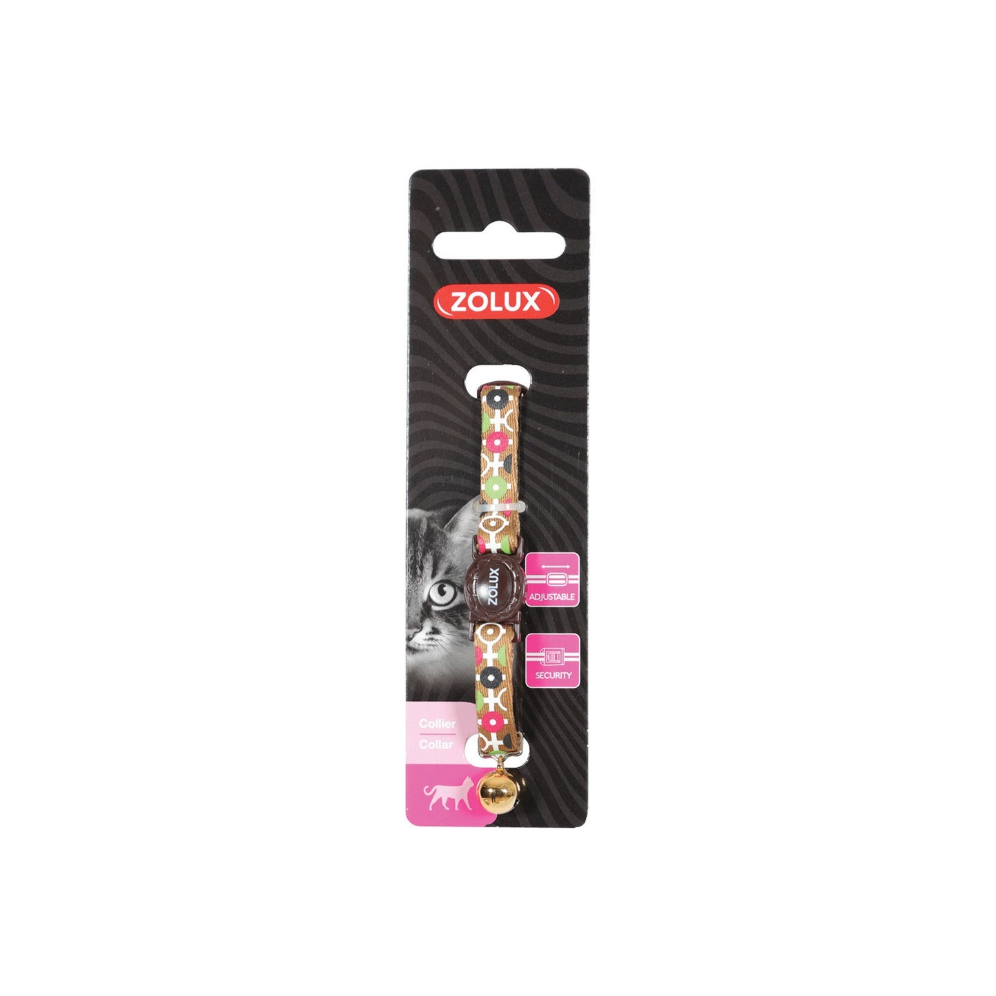 Zolux Collare Regolabile Arrow in Nylon per Gatti