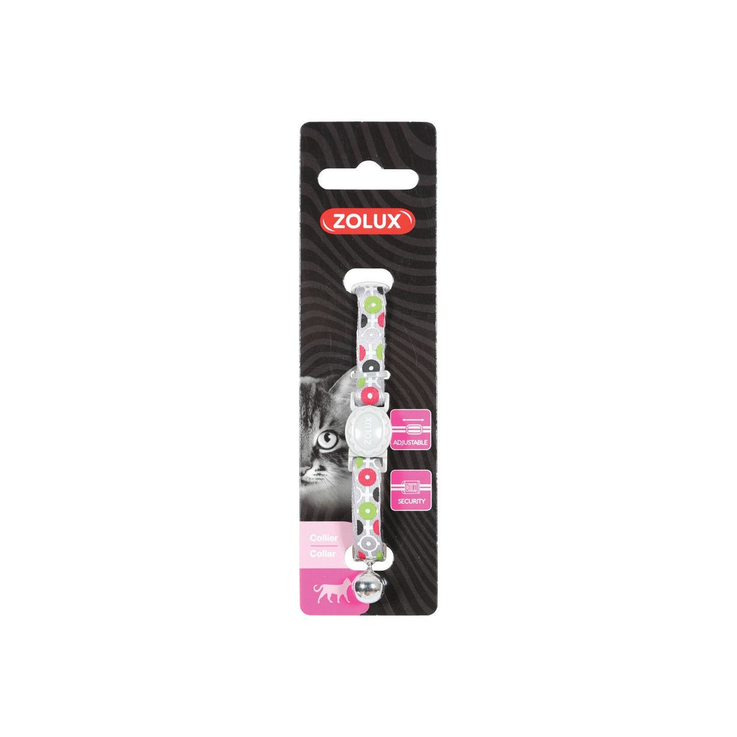 Zolux Collare Regolabile Arrow in Nylon per Gatti