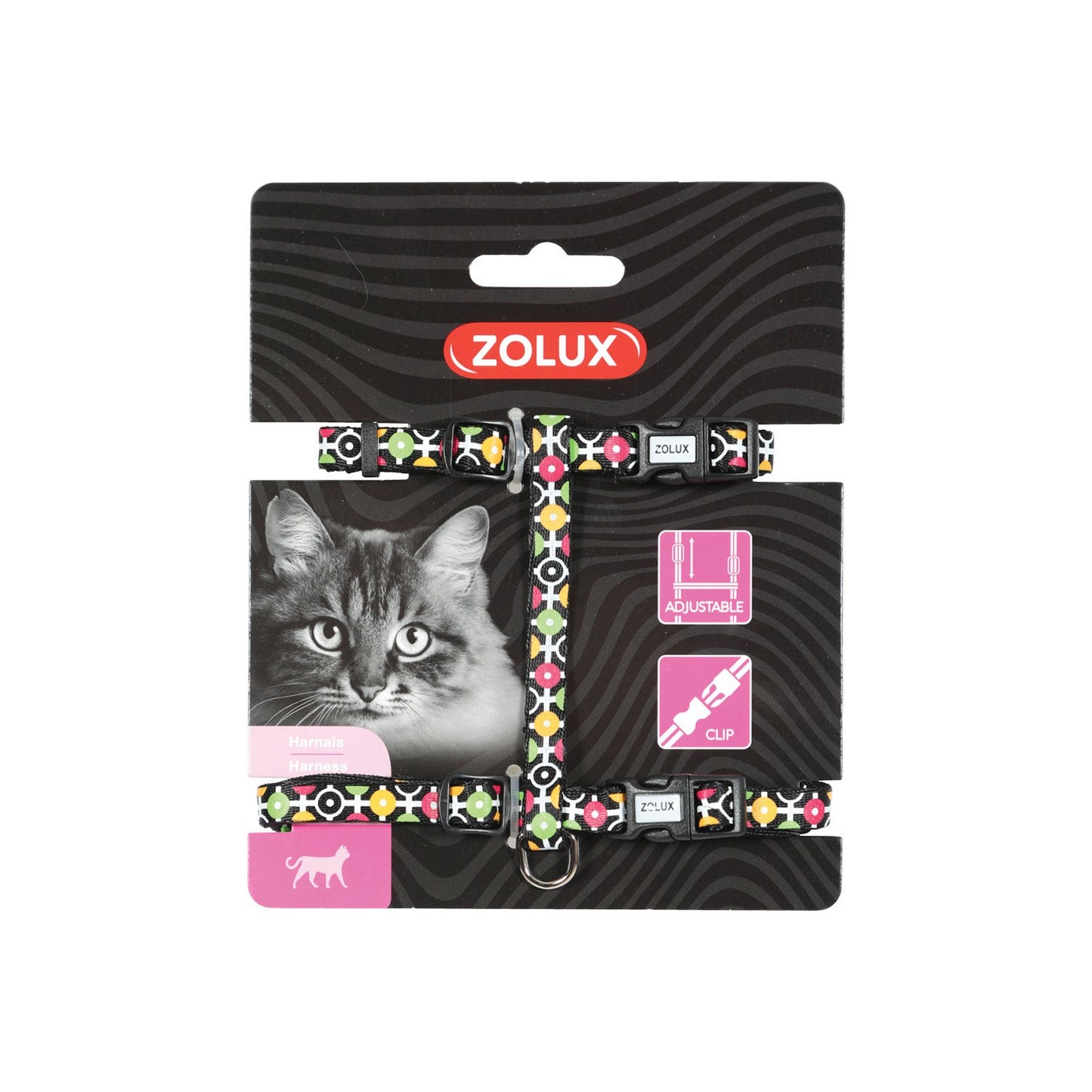 Zolux Pettorina Regolabile Arrow in Nylon per Gatti