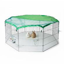 AqpetFriends Petplaypen Recinto Per Animali In Ferro Con Rete Parasole Misura 60x60 cm