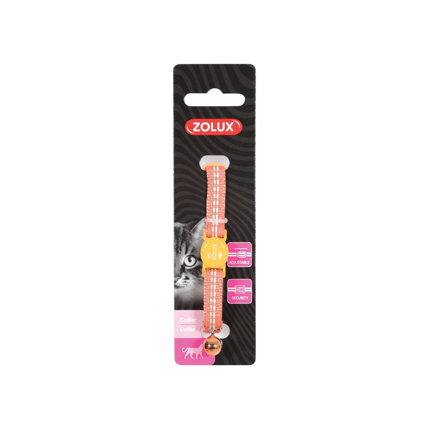 Zolux Collare Regolabile Tempo in Nylon per Gatti