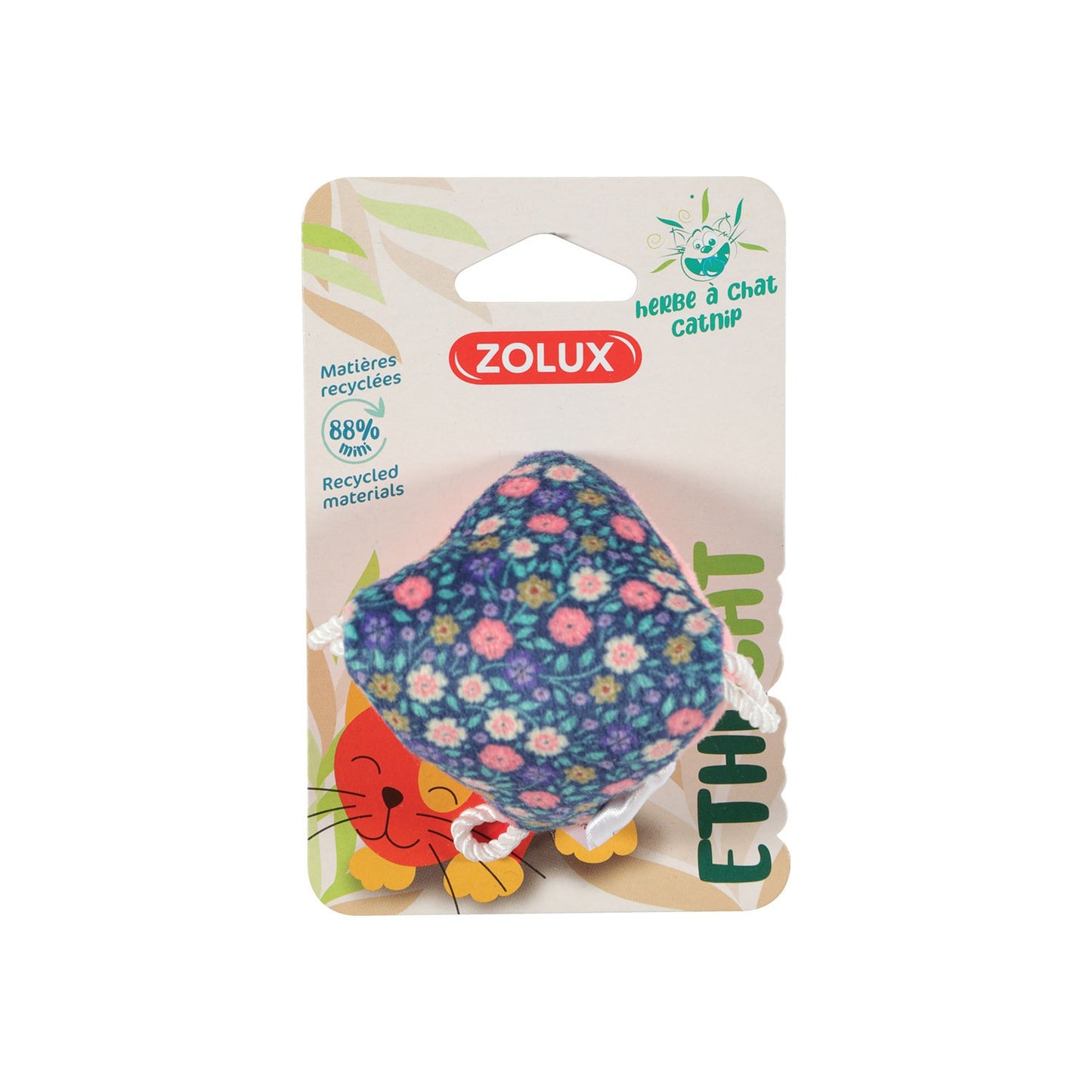 Zolux Ethi?Cat Fiore Piramide Gioco Per Gatti In Tessuto Riciclato