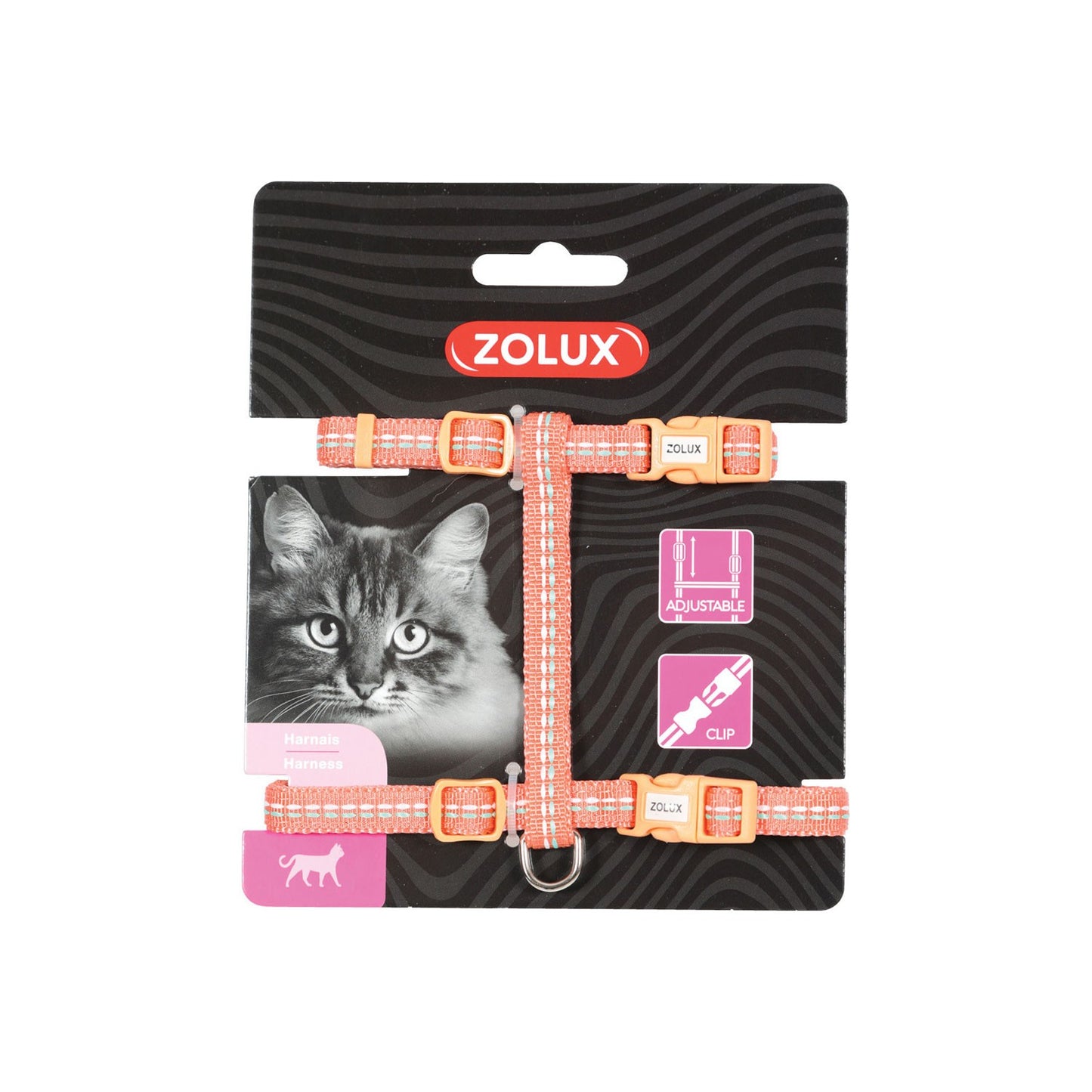Zolux Pettorina Regolabile Tempo in Nylon per Gatti