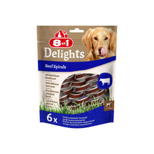 8in1 Delights Beef Spirals Spirali Al Manzo Da Masticare Per Cani 6pz