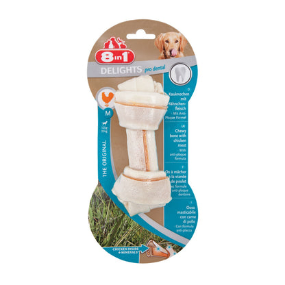8in1 Delights Pro Dental Bones Osso Dentali Da Masticare Al Pollo Per Cani