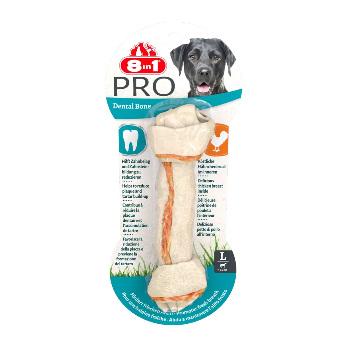8in1 Delights Pro Dental Bones Osso Dentali Da Masticare Al Pollo Per Cani