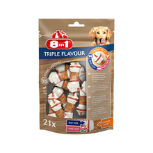 8in1 Flavours Triple Flavour Bones Osso Triplo Gusto Da Masticare Per Cani