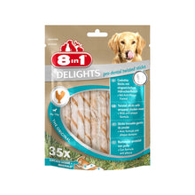 8in1 Delights Pro Dental Twisted Stiks Bastoncini Arrotolati Al Pollo Da Masticare Per Cani