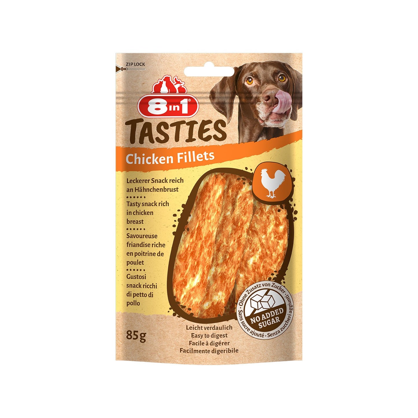8in1 Tasties Chicken Fillets Ricompensa A Base Di Petto Di Pollo Per Cani