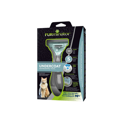 FURminator Strumento Di deShedding Rimozione Peli Morti Dal Sottopelo Per Gatti A Pelo Lungo