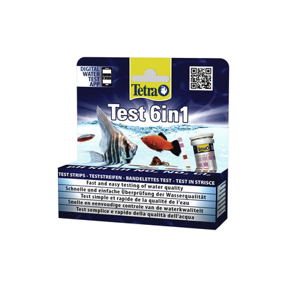 Tetra Test 6in1 test a Strisce per il controllo dell'acqua 25 strips