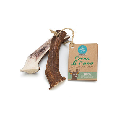 LeoPet Viking Corna Di Cervo Aperte Naturali Da Masticare Per Cani
