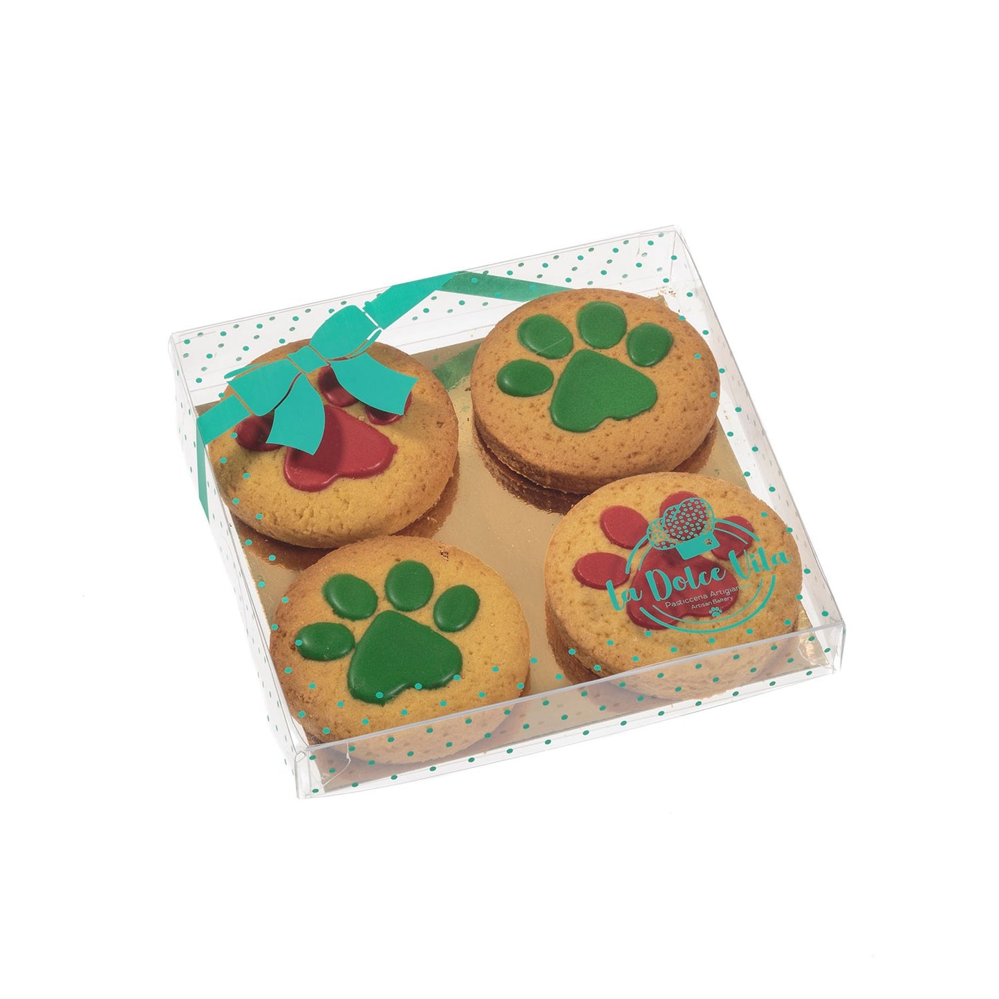 LeoPet La Dolce Vita Biscotti Per Cani A Forma Di Zampette 4pz