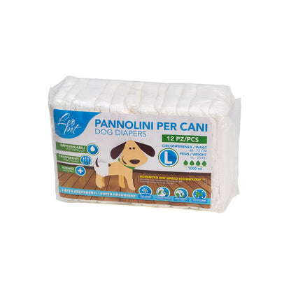 LeoPet Pannolini Igienici Assorbenti Per Cani 12pz