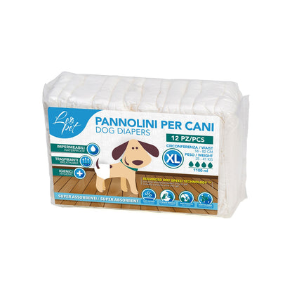 LeoPet Pannolini Igienici Assorbenti Per Cani 12pz