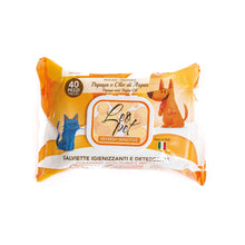 LeoPet Salviettine Igienizzanti E Detergenti Per Cani E Gatti 40pz Alla Papaya E Olio D'Argan