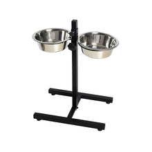 LeoPet Doppia Ciotola In Acciaio Inox Con Supporto Regolabile Ad "H"