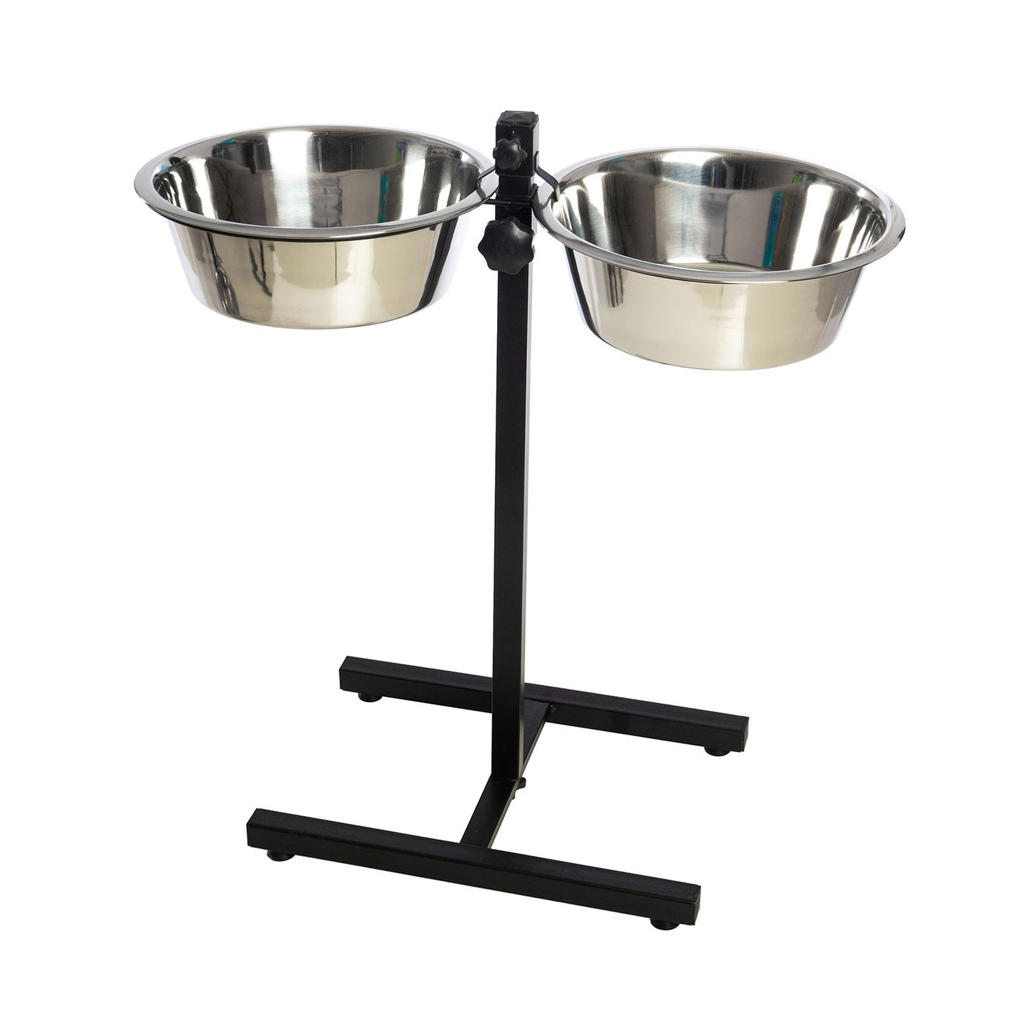 LeoPet Doppia Ciotola In Acciaio Inox Con Supporto Regolabile Ad "H"