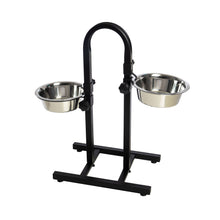 LeoPet Doppia Ciotola In Acciaio Inox Con Supporto Regolabile Ad "U"