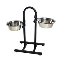 LeoPet Doppia Ciotola In Acciaio Inox Con Supporto Regolabile Ad "U"