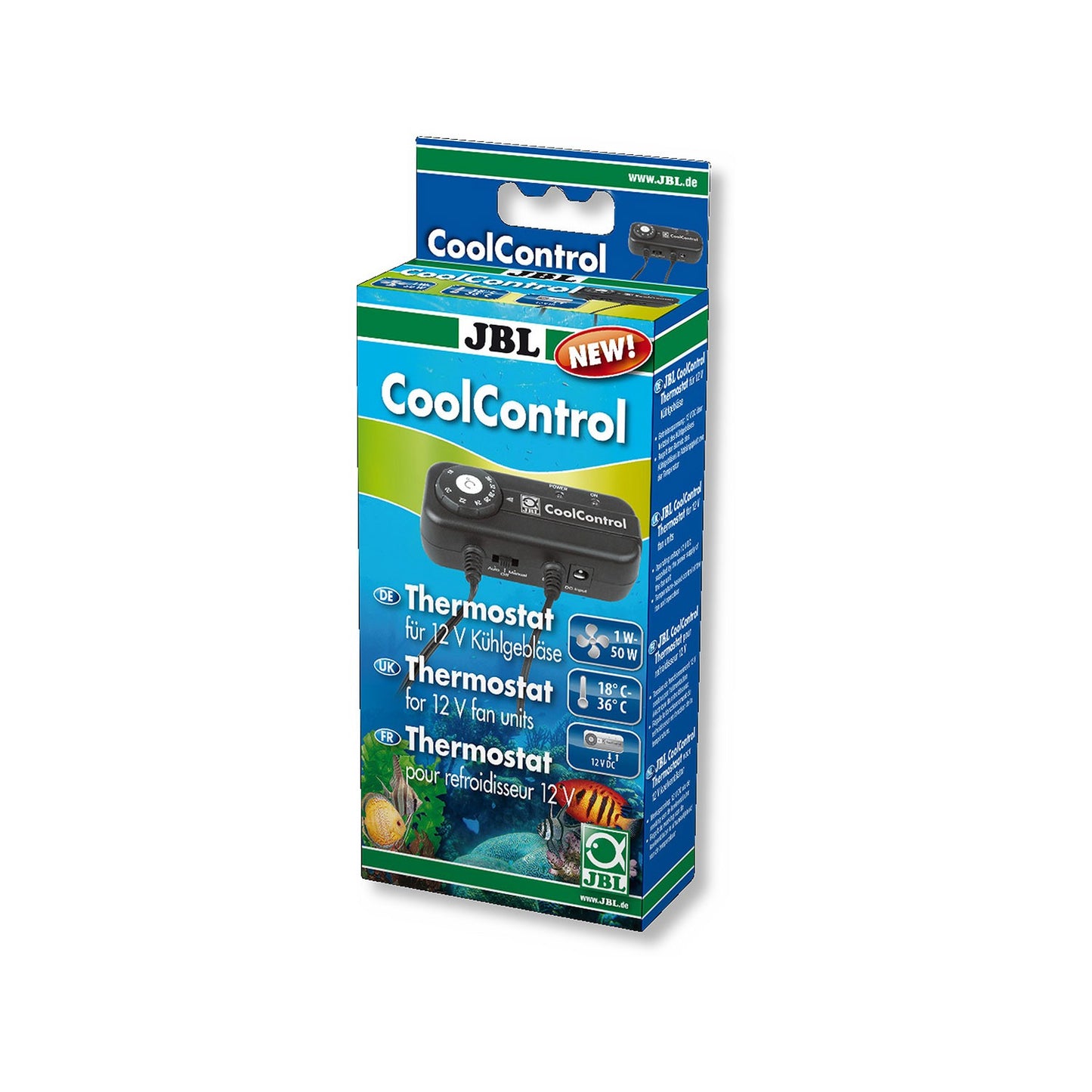 JBL PROTEMP CoolControl Termostato Per Ventole Di Raffreddamento In Acquari Dolci E Marini