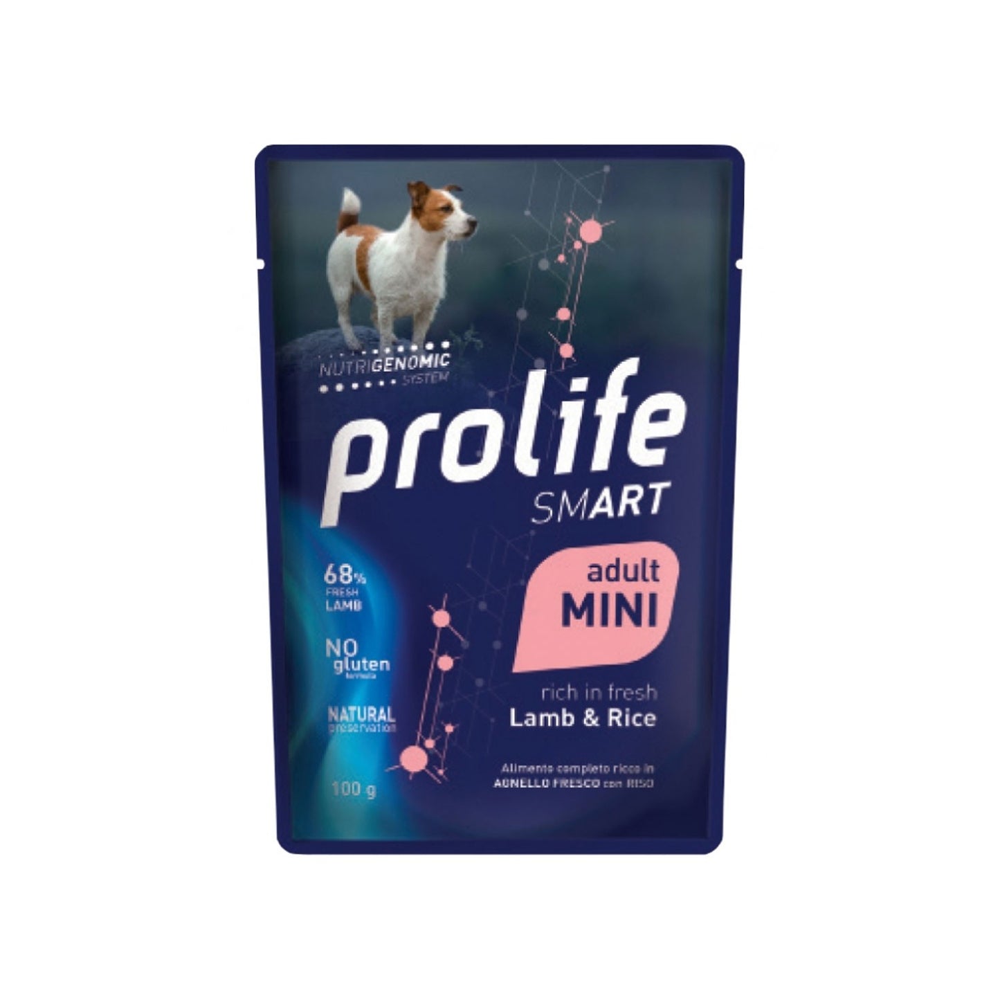 Prolife Smart Adult Lamb & Rice Mini Bocconcini Di Agnello E Riso Per Cani Adulti Di Taglia Piccola 100g