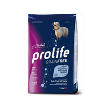 Prolife Grain Free Adult Sensitive Sole Fish & Potato Medium/Large Crocchette Di Sogliola E Patate Per Cani Adulti 10kg