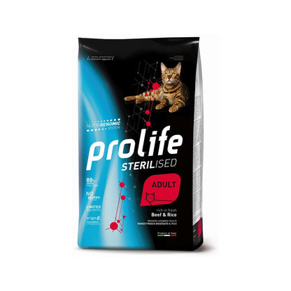 Prolife Sterilised Adult Beef & Rice Crocchette Al Manzo E Riso Per Gatti Adulti Sterilizzati