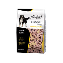 Golosi Bisquit BONE Tonno E Patate Biscotti A Forma Di Osso Per Cani 600g