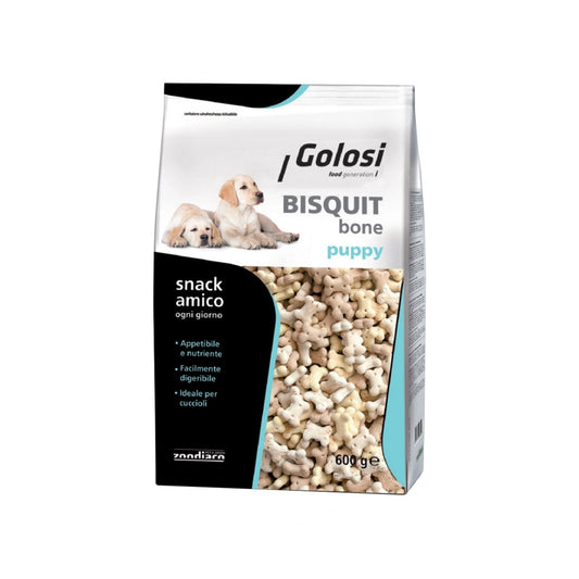 Golosi Bisquit BONE Puppy Biscotti A Forma Di Osso Per Cuccioli 600g