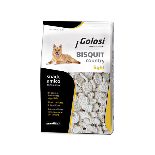 Golosi Bisquit COUNTRY Light Biscotti Multiforme Facili Da Digerire Contro L'Alitosi Per Cani 600g