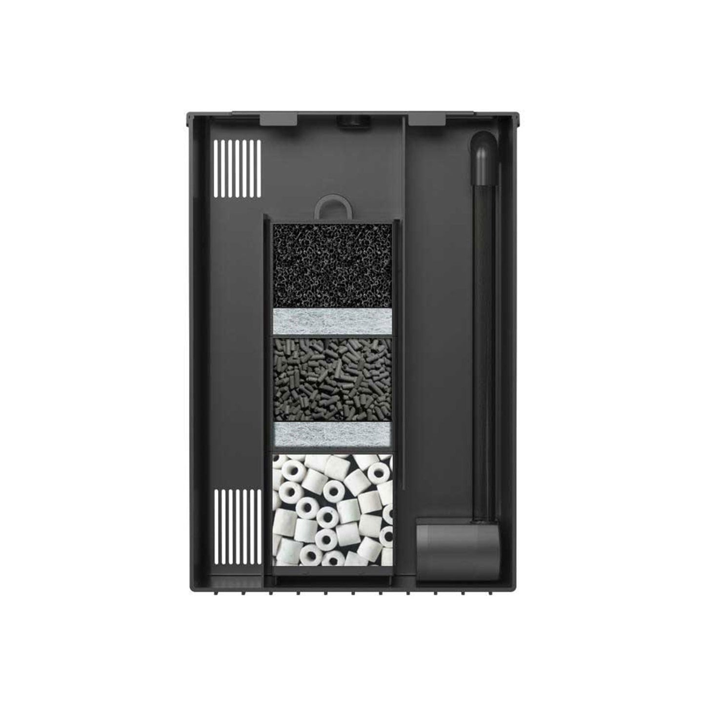 Aqpet Simply LED 100 Set Acquario Acqua Dolce Completo Di Doppia Luce LED, Filtro E Riscaldatore 100L