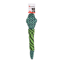 Flamingo Gioco Per Cani In Tessuto Monsjo Serpente Con Corda Verde Con Effetto Sonoro