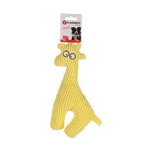 Flamingo Gioco Per Cani In Tessuto Pebbles Giraffa Gialla Con Effetto Sonoro