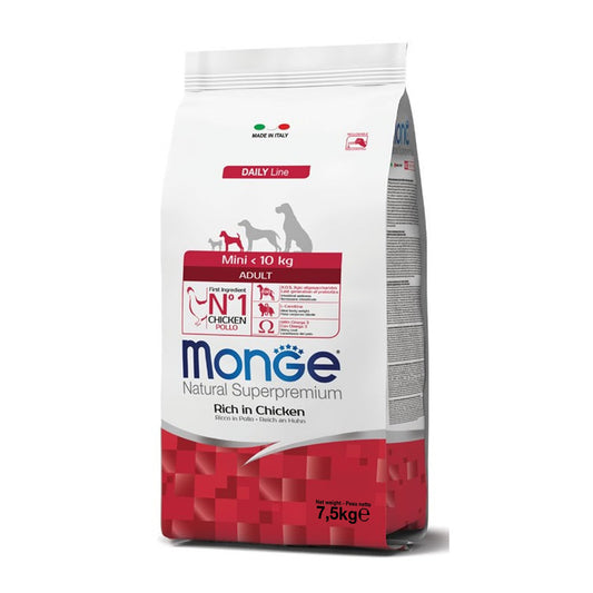 Monge Natural Superpremium Mini Adult Ricco in Pollo Per Cani Adulti Taglia Mini
