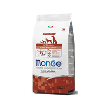 Monge Natural Superpremium All Breeds Puppy & Junior Agnello con Riso Per Cuccioli Di Tutte Le Taglie