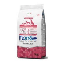 Monge Natural Superpremium All Breeds Puppy & Junior Monoprotein Manzo con Riso Per Cuccioli Di Tutte Le Taglie