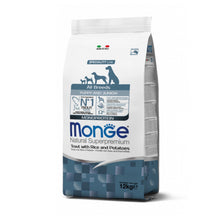 Monge Natural Superpremium All Breeds Puppy & Junior Monoprotein Trota con Riso e Patate Per Cuccioli Di Tutte Le Taglie