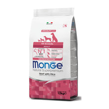 Monge Natural Superpremium All Breeds Adult Monoprotein Manzo con Riso Per Cani Adulti Di Tutte Le Taglie