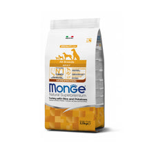 Monge Natural Superpremium All Breeds Adult Monoprotein Tacchino con Riso e Patate Per Cani Adulti Di Tutte Le Taglie