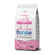 Monge Natural Superpremium All Breeds Adult Monoprotein Maiale con Riso e Patate Per Cani Adulti Di Tutte Le Taglie