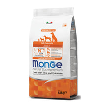 Monge Natural Superpremium All Breeds Adult Monoprotein Anatra con Riso e Patate Per Cani Adulti Di Tutte Le Taglie