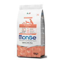 Monge Natural Superpremium All Breeds Adult Monoprotein Salmone con Riso Per Cani Adulti Di Tutte Le Taglie