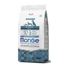Monge Natural Superpremium All Breeds Adult Monoprotein Trota con Riso e Patate Per Cani Adulti Di Tutte Le Taglie
